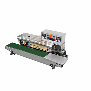 FRQ-1010LW墨輪印字連續(xù)充氣封口機(jī)（空氣，氮?dú)猓┡P式